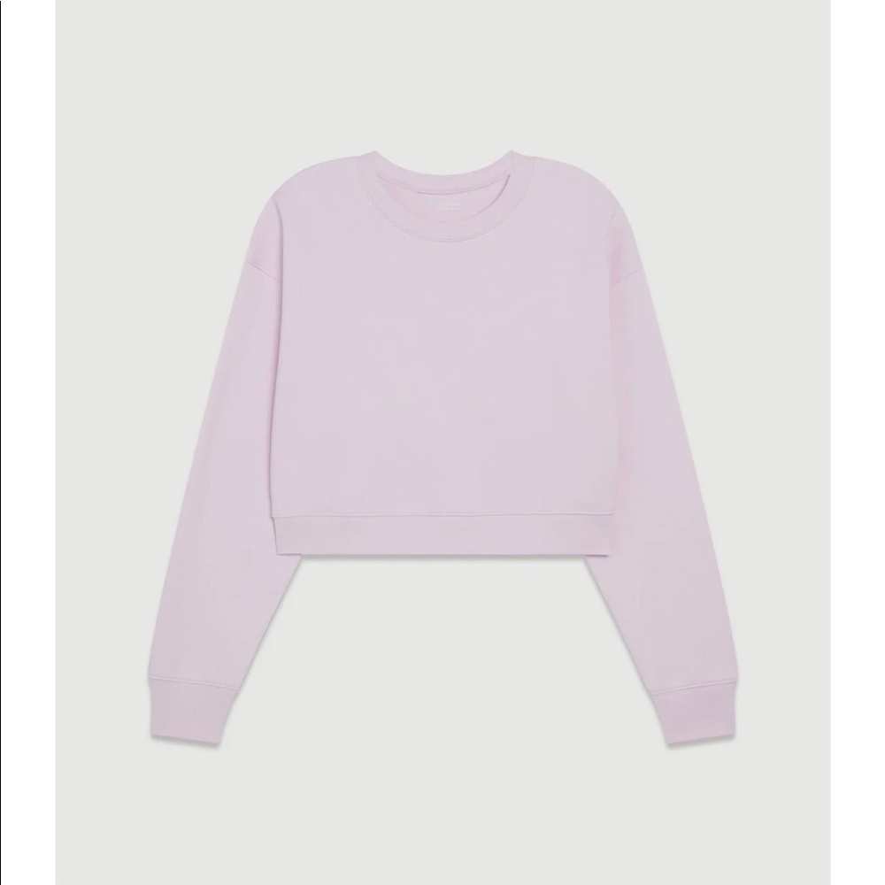 Girlfriend Collective Orchid 50/50 Cropped Sweatshirt
